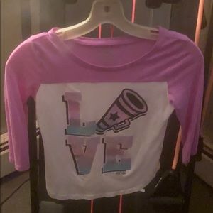 NWOT Girls justice Love Mid sleeve shirt size 8